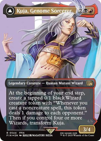 Kuja, Genome Sorcerer // Trance Kuja, Fate Defied (Borderless) (Surge Foil) [FINAL FANTASY]
