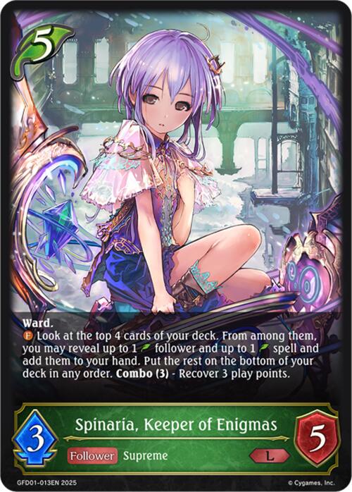 Spinaria, Keeper of Enigmas (GFD01-013EN) [Luxheart Legends]