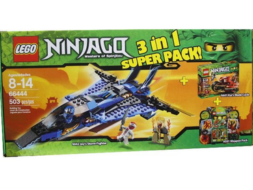 LEGO, Opened, Ninjago, Bundle Pack 3 in 1 Super Pack!, 9442, BUILT