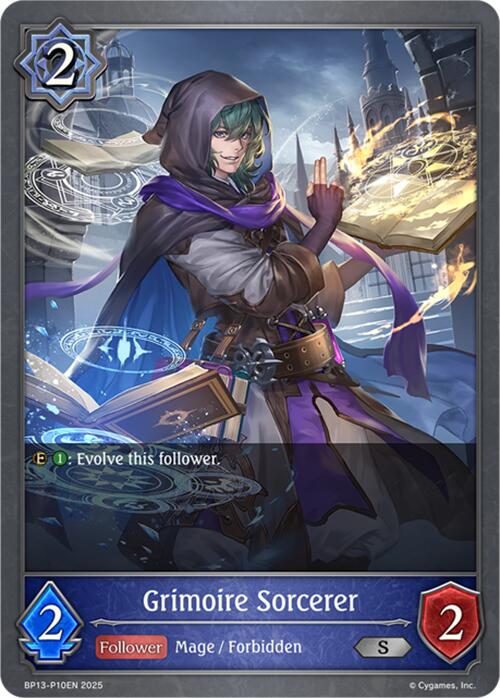 Grimoire Sorcerer - P10 (Foil) (BP13-P10EN) [Dominion of Darkness]