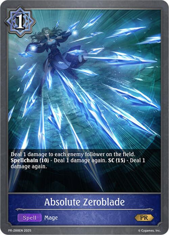 Absolute Zeroblade (PR-288) (PR-288EN) [Promotional Cards]