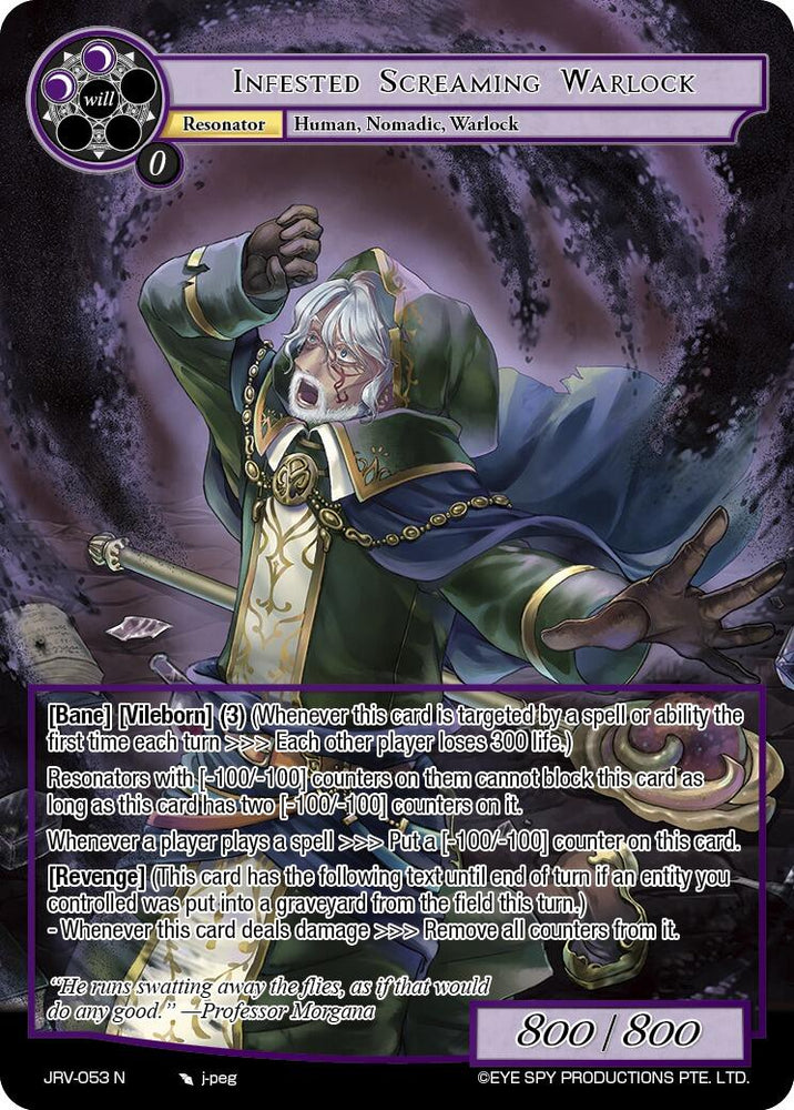 Infested Screaming Warlock (JRV-053 N) [Journey to Ravidra]