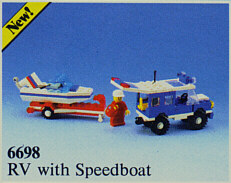Lego, Set, Opened, Harbor, RV with Speedboat, 6698