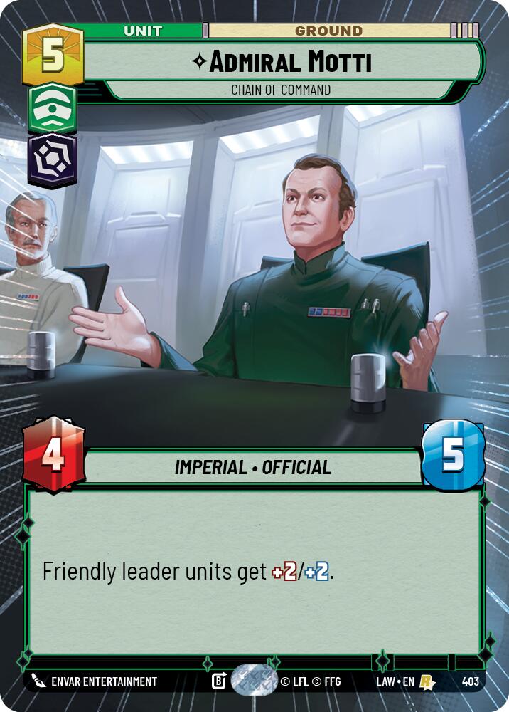 Admiral Motti - Chain of Command (403) (Hyperspace) (403) [A Lawless Time]