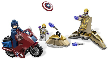 Lego, Set, Opened, Super Heroes, Marvel, Captain America's Avenging Cycle, 6865