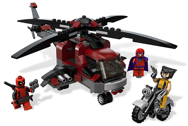 Lego, Set, Opened, Marvel, Super Heroes, Wolverine's Chopper Showdown, 6866