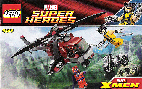 Lego, Set, Opened, Marvel, Super Heroes, Wolverine's Chopper Showdown, 6866