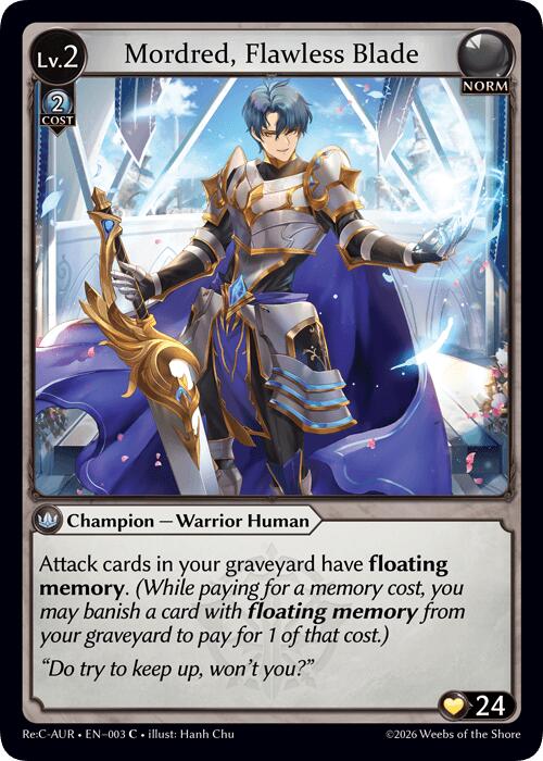 Mordred, Flawless Blade (3) [Mordred Re: Collection, Aurelian Regent]