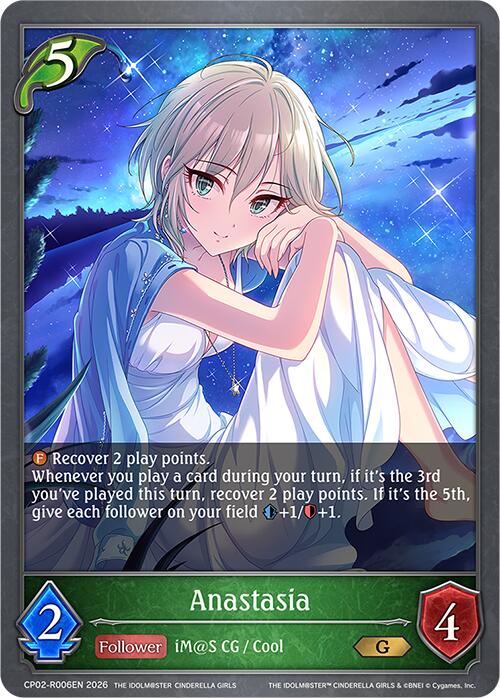 Anastasia (Reprint) (CP02-R006EN) [THE IDOLM@STER CINDERELLA GIRLS EX Crossover Set]