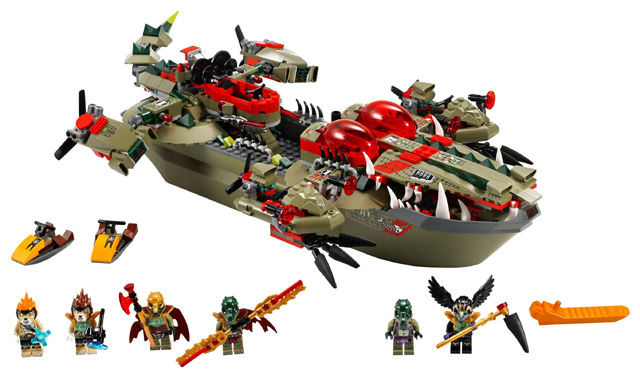 Lego, Set, OPENED, Legends of Chima, Cragger's Command Ship, 70006
