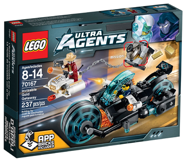 Lego, Set, Opened, Ultra Agents, Invizable Gold Getaway, 70167