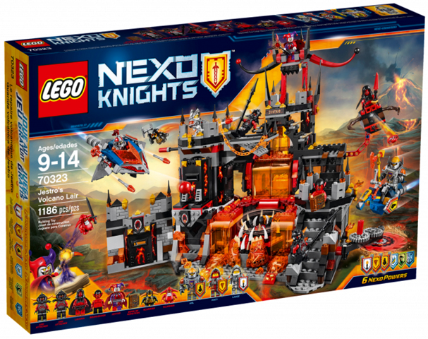 Lego, Set, Sealed, Nexo Knights, Jestro's Volcano Lair, 70323