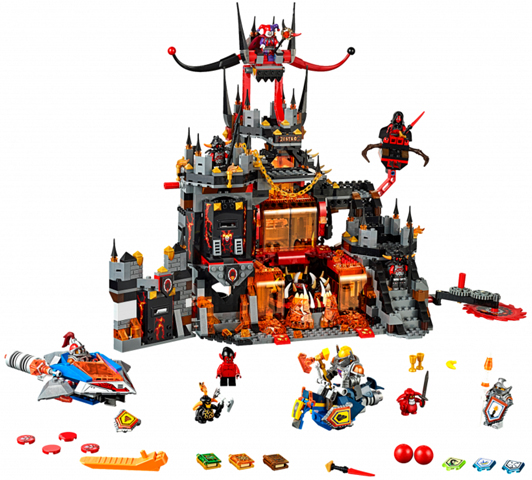 Lego, Set, Opened, Nexo Knights, Jestro's Volcano Lair, 70323