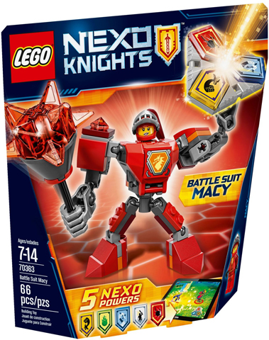 Lego, Set, Sealed, Nexo Knights, Battle Suit Macy, 70363, KCC