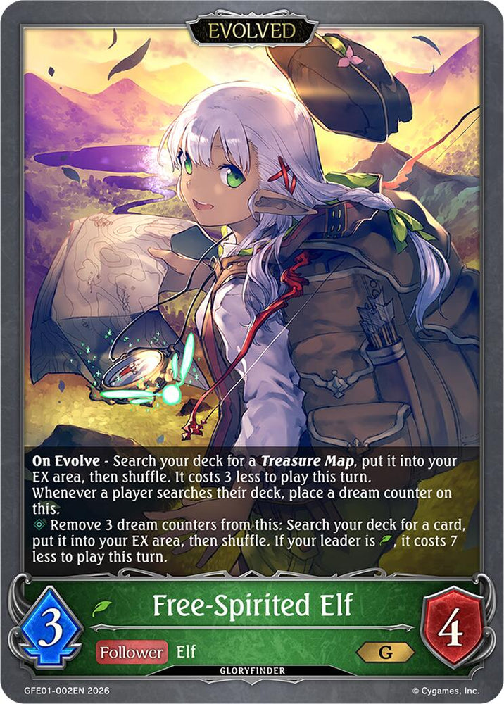 Free-Spirited Elf (Evolved) (GFE01-002EN) [Gloryfinder Events]