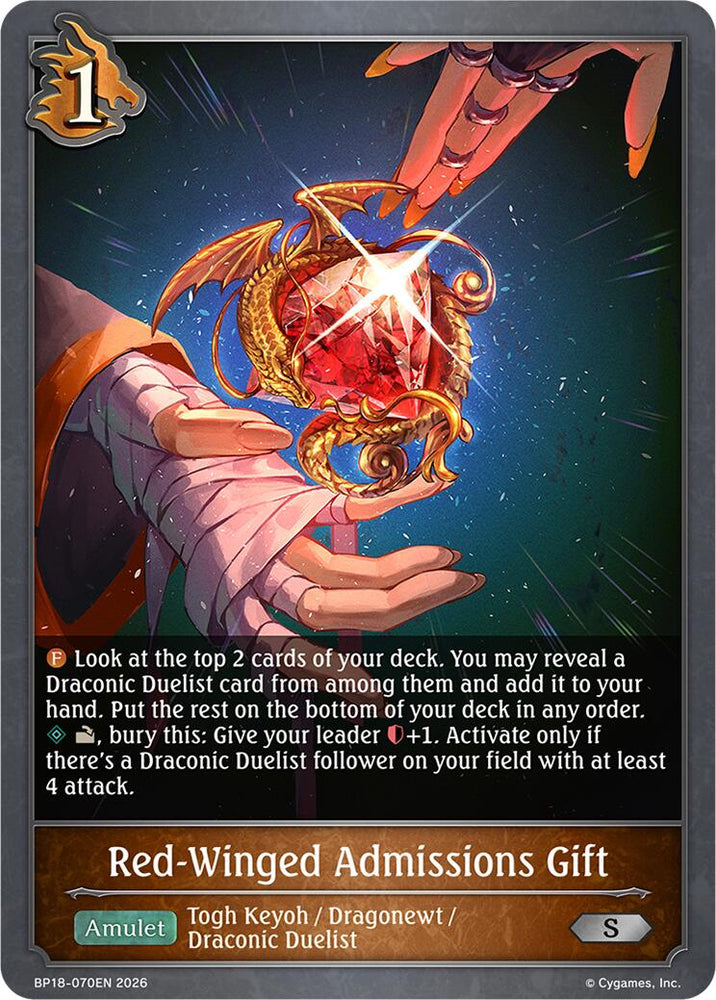 Red-Winged Admissions Gift (BP18-070EN) [Neometropolis]