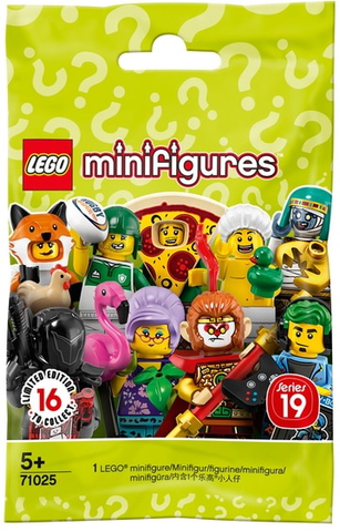 LEGO, Minifigure, Sealed, Blind Bag, Series 19