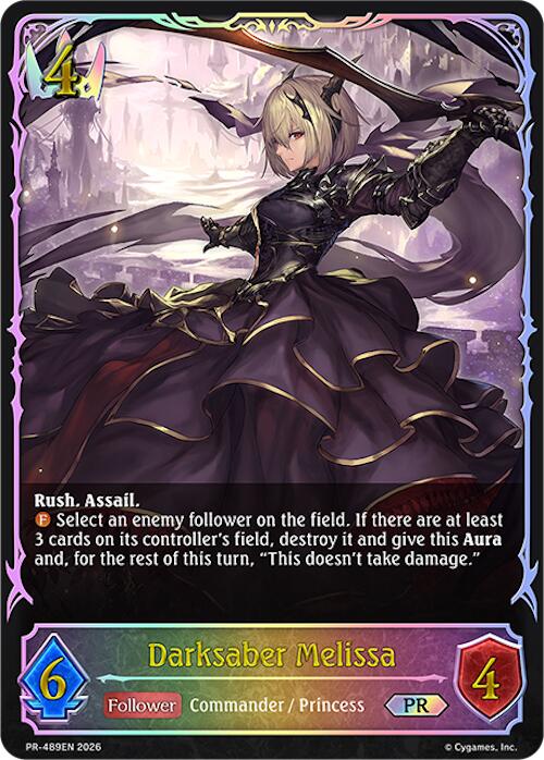 Darksaber Melissa (PR-489EN) [Promotional Cards]