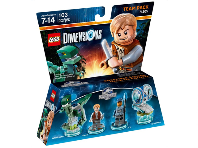 Lego, Set, Sealed, Dimensions, Team Pack, Jurassic World, 71205