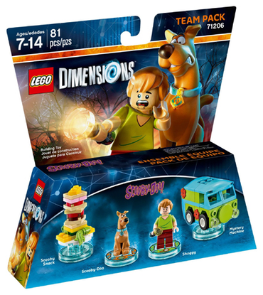 Lego, Set, Opened, Dimensions, Team Pack, Scooby-Doo, 71206