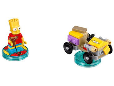 Lego, Set, Opened, Dimensions, Fun Pack - The Simpsons (Bart and Gravity Sprinter), 71211