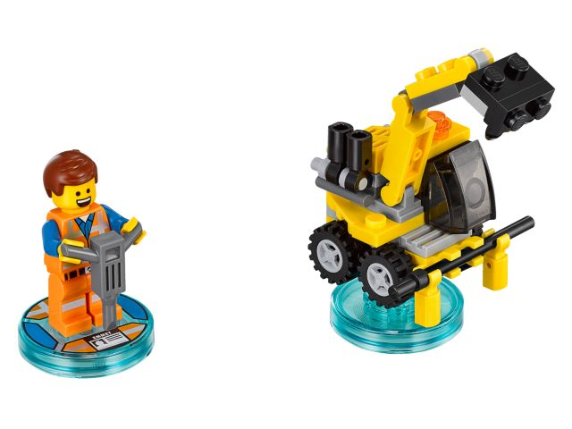 Lego, Set, Opened, Dimensions, Fun Pack - The LEGO Movie (Emmet and Emmet's Excavator), 71212