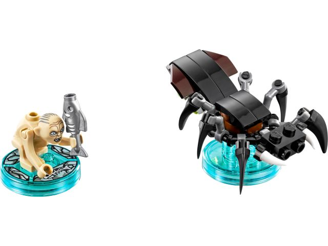 Lego, Set, Opened, Dimensions, Fun Pack - The Lord of the Rings (Gollum and Shelob the Great), 71218