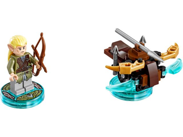 Lego, Set, Opened, Dimensions, Fun Pack - The Lord of the Rings (Legolas and Arrow Launcher), 71219