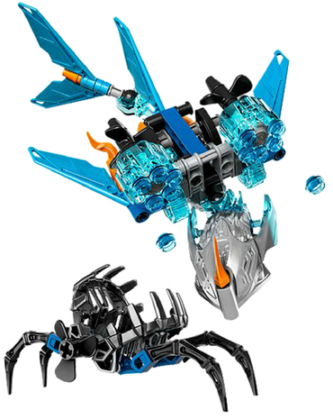 Lego, Set, Opened, Bionicle, Akida Creature of Water, 71302