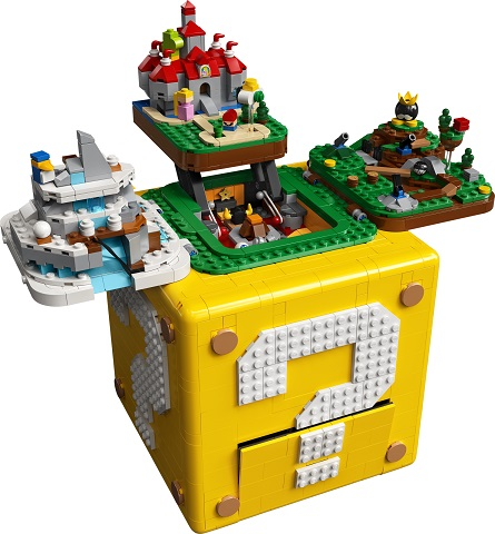 Lego, Set, OPENED, Super Mario, Super Mario 64 Question Mark Block, 71395, BUILT