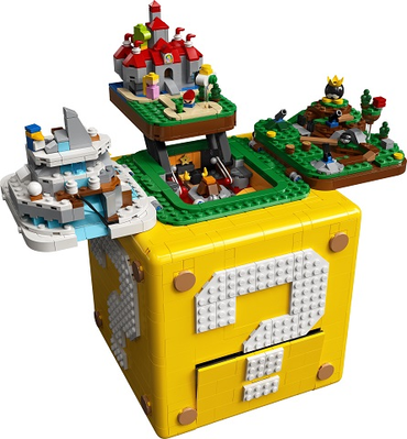 Lego, Set, OPENED, Super Mario, Super Mario 64 Question Mark Block, 71395, BUILT