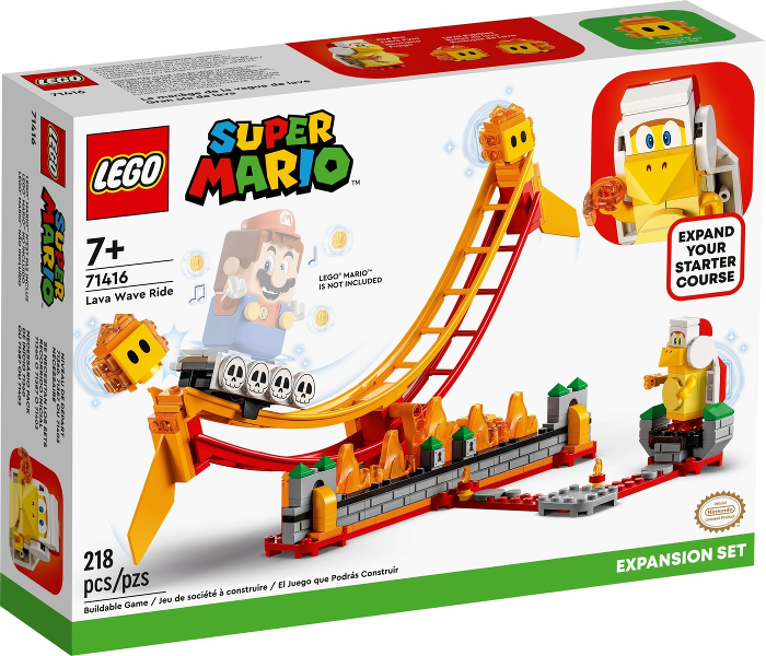 Lego, Set, Sealed, Super Mario, Lava Wave Ride - Expansion Set, 71416