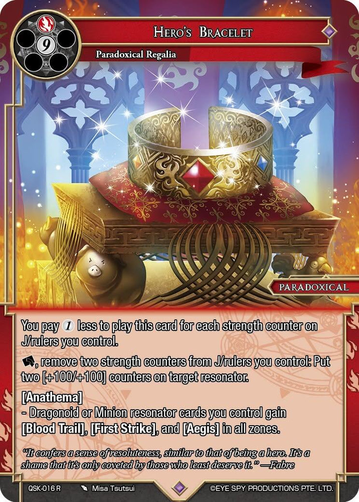 Hero's Bracelet (QSK-016 R) [The Quest of the Seven Keys]