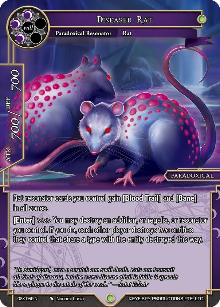 Diseased Rat (QSK-059 N) [The Quest of the Seven Keys]