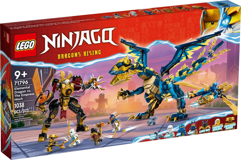 Lego, Set, Sealed Product, Ninjago, Elemental Dragon vs. The Empress Mech, 71796