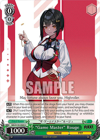 "Game Master" Rouge (NIK/S135-E045) [GODDESS OF VICTORY: NIKKE Vol.2]