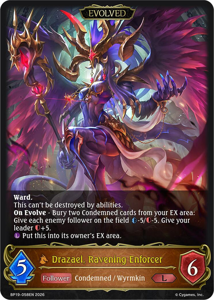 Drazael, Ravening Enforcer (Evolved) (BP19-058EN) [Eightfold Retribution]