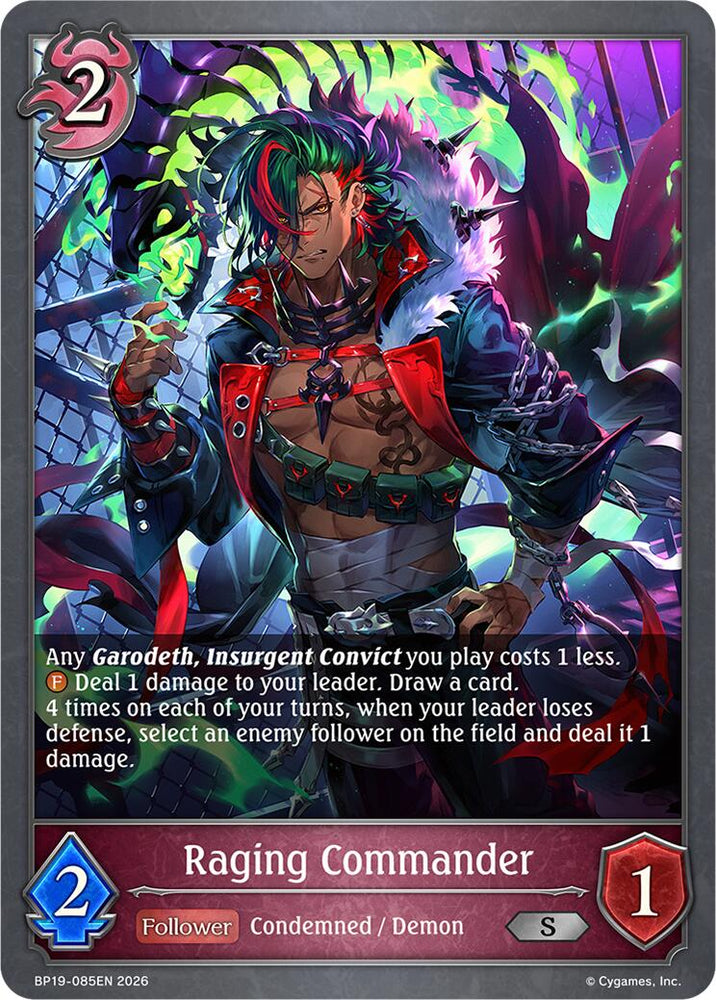 Raging Commander (BP19-085EN) [Eightfold Retribution]