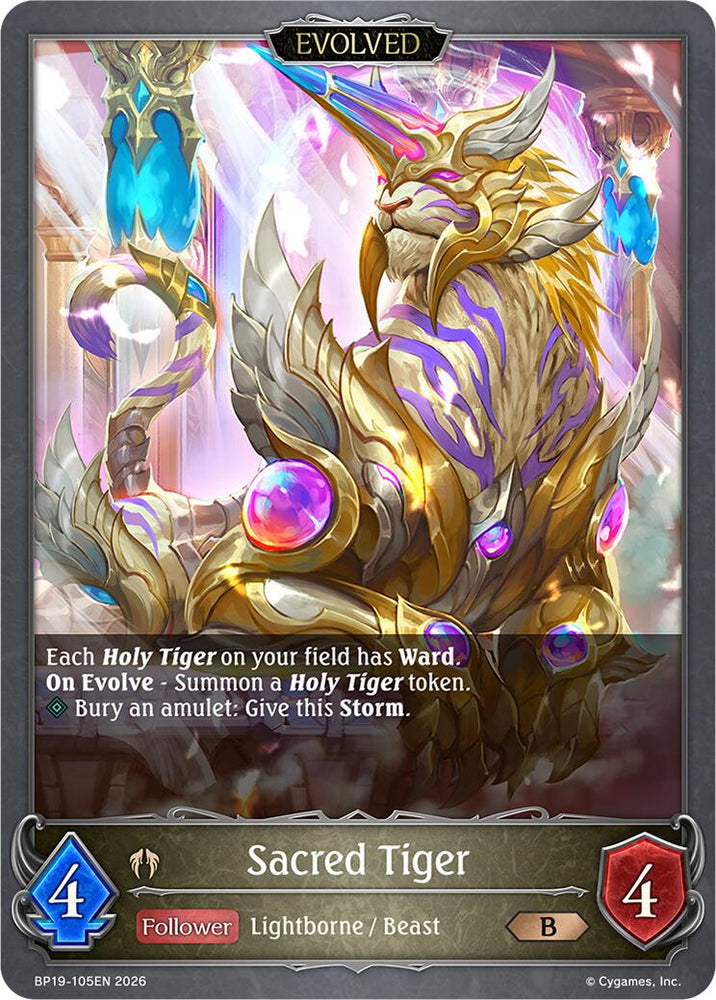 Sacred Tiger (Evolved) (BP19-105EN) [Eightfold Retribution]