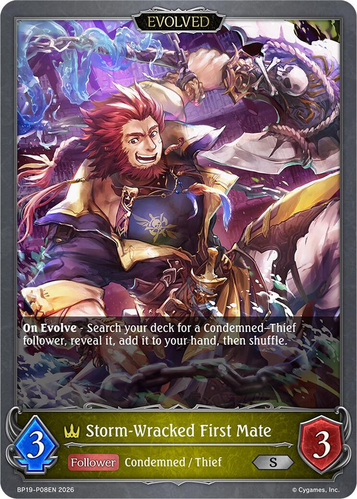 Storm-Wracked First Mate (Evolved) - P08EN (Foil) (BP19-P08EN) [Eightfold Retribution]