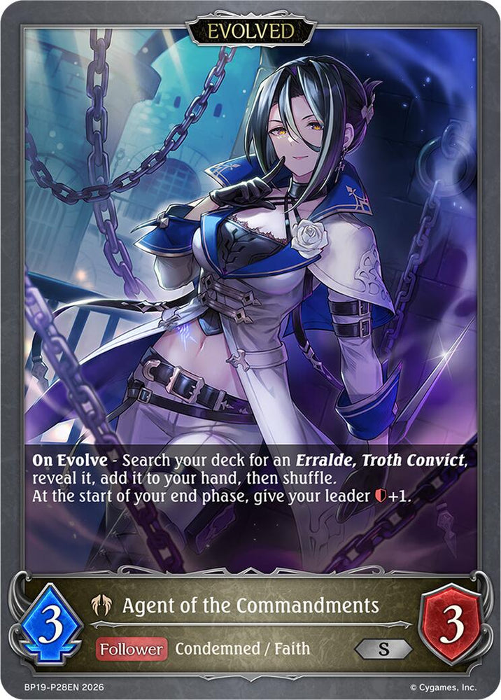 Agent of the Commandments (Evolved) - P28EN (Foil) (BP19-P28EN) [Eightfold Retribution]