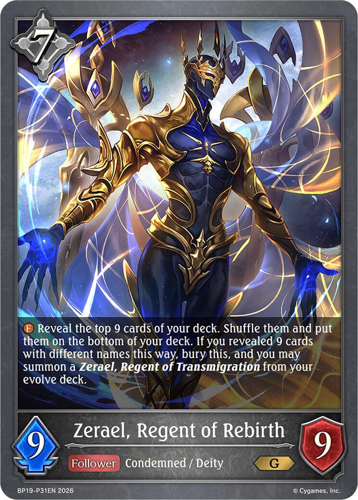 Zerael, Regent of Rebirth - P31EN (Foil) (BP19-P31EN) [Eightfold Retribution]