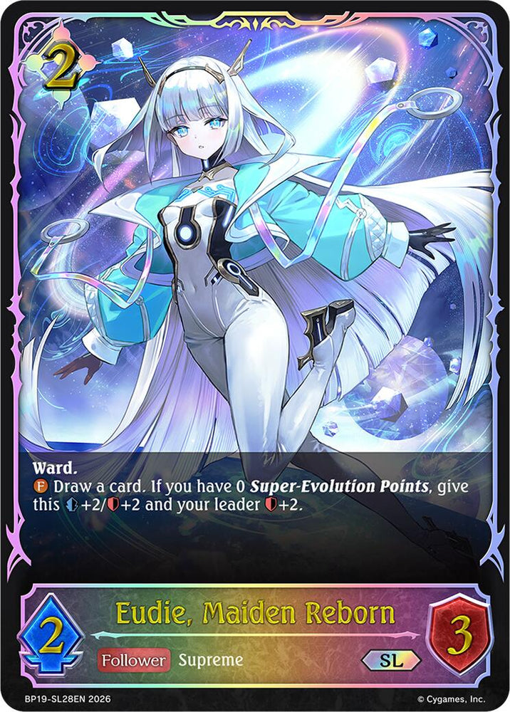Eudie, Maiden Reborn - SL28EN (Foil) (BP19-SL28EN) [Eightfold Retribution]