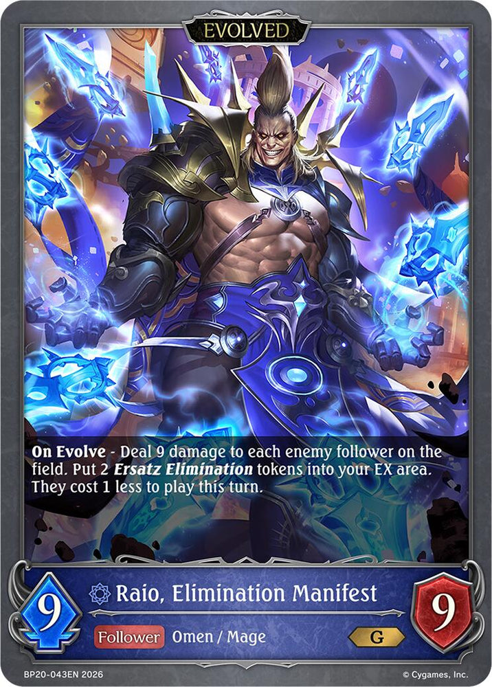 Raio, Elimination Manifest (Evolved) (BP20-043EN) [Omens and Heirs]