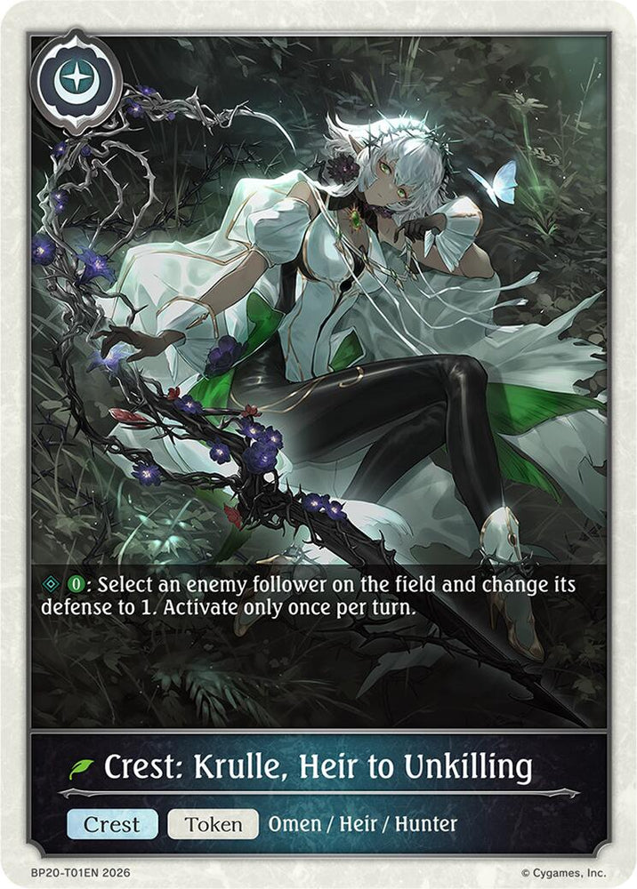 Crest: Krulle, Heir to Unkilling (BP20-T01EN) [Omens and Heirs]
