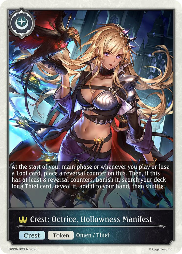 Crest: Octrice, Hollowness Manifest (BP20-T02EN) [Omens and Heirs]