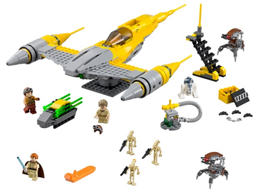 Lego, Set, Opened, Star Wars, Episode One, Naboo Fighter, 75092