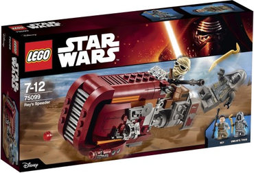 Lego, Set, Opened, Star Wars, Rey's Speeder, 75099