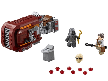 Lego, Set, Opened, Star Wars, Rey's Speeder, 75099
