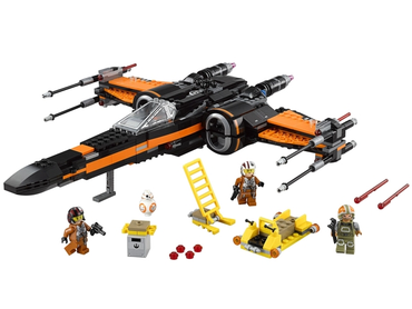 Lego, Set, Opened, Star Wars, Poe's X-Wing Fighter, 75102